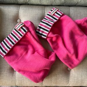 Hot pink hunter boot socks